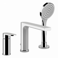 Смеситель на 3и отверстия на борт ванны Gessi bagutta 44337.031 хром