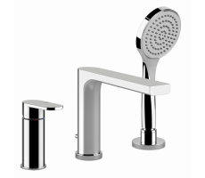 Смеситель на 3и отверстия на борт ванны Gessi bagutta 44337.031 хром