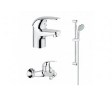 Комплект смесителей 3 в 1 Grohe Euroeco 124428 