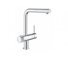Смеситель для кухни с функцией фильтрации воды, выдвижной излив Grohe Blue 31721000  