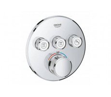 Внешняя часть термостата для душа GROHE Grohtherm SmartControl 29121000 на 3 потребителя, хром 
