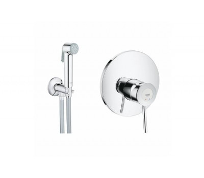 Готовый комплект для гигиенического душа GROHE BauClassic 124902 встраиваемый смеситель, гигиенический набор, хром