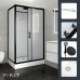 Душевая кабина 120х80 см Parly BETT B120 черный матовый