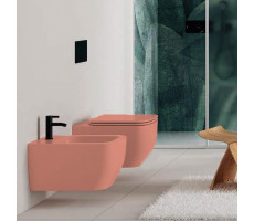 Унитаз подвесной безободковый Scarabeo MOON 5126CL40 Glossy Peach персиковый (сиденье отдельно) Унитаз подвесной безободковый Scarabeo MOON 5126CL40 Glossy Peach персиковый (сиденье отдельно)