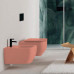 Унитаз подвесной безободковый Scarabeo MOON 5126CL40 Glossy Peach персиковый (сиденье отдельно)