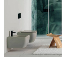 Унитаз подвесной, безободковый Scarabeo TEOREMA 2.0 5126CL61 Glossy SAND светло-серый Унитаз подвесной, безободковый Scarabeo TEOREMA 2.0 5126CL61 Glossy SAND светло-серый