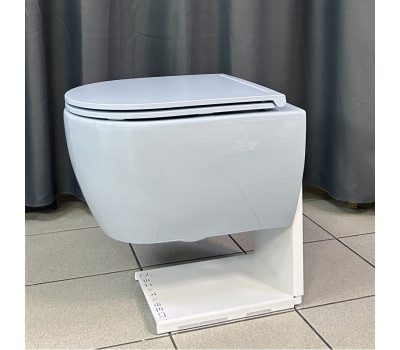 Унитаз подвесной, безободковый Twist Scarabeo 5201TW38 Glossy AIR голубой глянцевый Унитаз подвесной, безободковый Twist Scarabeo 5201TW38 Glossy AIR голубой глянцевый