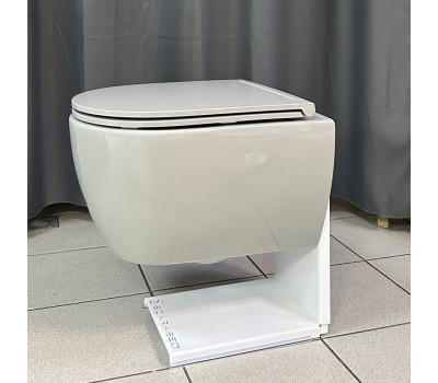 Унитаз подвесной, безободковый Twist Scarabeo 5201TW61 Glossy SAND серый глянцевый Унитаз подвесной, безободковый Twist Scarabeo 5201TW61 Glossy SAND серый глянцевый