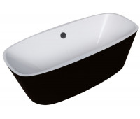 Ванна отдельностоящая GR-2801 Black (75x150x58) GROSSMAN  черный глянцевый 