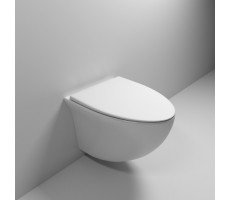 Унитаз Grossman GR-4456S БЕЛЫЙ подвесной БЕЗОБОДКОВЫЙ с тонкой крышкой Унитаз Grossman GR-4456S БЕЛЫЙ подвесной БЕЗОБОДКОВЫЙ с тонкой крышкой