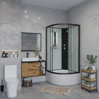 Душевая кабина 90х90см Niagara NG-6708-14BK без крыши