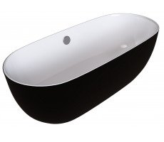 Ванна отдельностоящая 170х80 см GROSSMAN GR-2501 M Black черный матовый  
