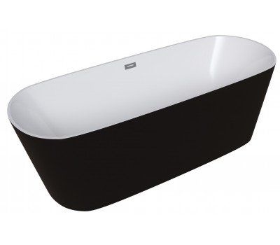 Ванна отдельностоящая 150х70 см GROSSMAN GR-2701 Black черный глянцевый 