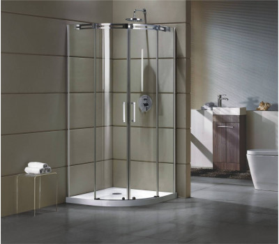 Душевое ограждение Grossman  GR-4100 Galaxy 100*100*190 полукруг, двери раздвижные 
