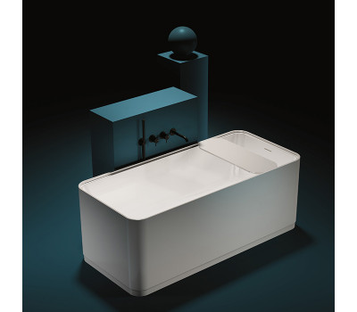 Ванна отдельностоящая SOLID SURFACE 160х73 GRUPPO TREESSE Cross V396BO белый матовый Ванна отдельностоящая SOLID SURFACE 160х73 GRUPPO TREESSE Cross V396BO белый матовый