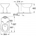 Унитаз напольный безободковый Grohe Bau Ceramic 39429000 (бачок и сидение отдельно) вертикальный выпуск