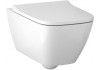 Унитаз подвесной безободковый Rimfree® Geberit Smyle Square 500.683.01.2 с сиденьем с плавным закрыванием SoftClose