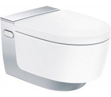 Подвесной унитаз-биде Geberit AquaClean Mera Comfort 146.214.21.1 (хромированная вставка) Подвесной унитаз-биде Geberit AquaClean Mera Comfort 146.214.21.1 (хромированная вставка)