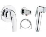 Душ гигиенический 1 вид струи, комплект Grohe BauCurve 123072 хром