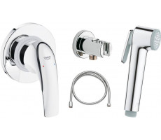 Душ гигиенический 1 вид струи, комплект Grohe BauCurve 123072 хром