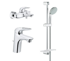 Комплект смесителей с душем  Grohe Eurostyle New 124416