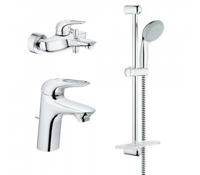 Комплект смесителей с душем  Grohe Eurostyle New 124416