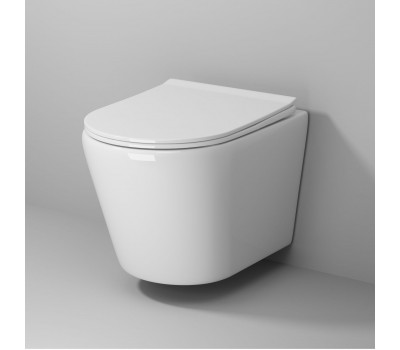 Унитаз подвесной Grossman GR-4478MS Fly БЕЛЫЙ МАТОВЫЙ подвесной БЕЗОБОДКОВЫЙ с тонкой крышкой Унитаз подвесной Grossman GR-4478MS Fly БЕЛЫЙ МАТОВЫЙ подвесной БЕЗОБОДКОВЫЙ с тонкой крышкой