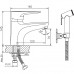 Смеситель для раковины с гигиеническим душем Haiba HB1268, хром 