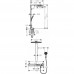 Душевая система Hansgrohe Rainmaker Select Showerpipe 460 3jet с термостатом 27106400 хром/белый