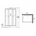 Душевая кабина 90x70см Niagara Classic NG-33974-14Q стекло матовое