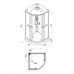 Душевая кабина 90х90 см Niagara Light L90/17