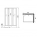 Душевая кабина 90x70см Niagara Classic NG-33974-14QBK стекло матовое, без крыши