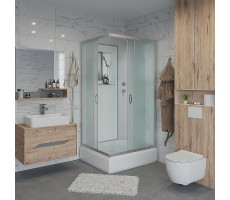 Душевая кабина 90x70см Niagara Classic NG-33974-14QBK стекло матовое, без крыши