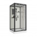 Душевая кабина 80х80 см Niagara Standart ST80/15Q/BL квадрат, поддон 15см, распашная, профиль черный