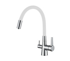 Смеситель для кухни Haiba HB76858-8, белый Смеситель для кухни Haiba HB76858-8, белый