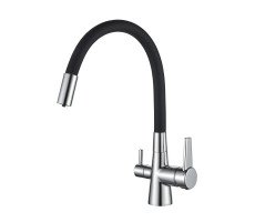 Смеситель для кухни Haiba HB76858-7, черный Смеситель для кухни Haiba HB76858-7, черный