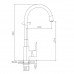 Смеситель для кухни Haiba HB70112-7, черный 