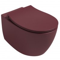 Унитаз подвесной ISVEA Sentimenti Neo 10AR02010-2R Rimless фарфор бордовый матовый