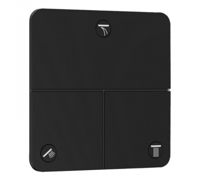 Вентиль Hansgrohe ShowerSelect Comfort Q 15587670 для 3 потребителей, цвет-черный матовый