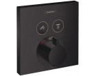 Термостатический смеситель Hansgrohe ShowerSelect 15763670 матовый черный