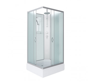 Душевая кабина 100х80 см  Niagara Classic NG-33084-14QBKT средний поддон (26см), стекло матовое