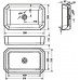 Раковина Sanita Luxe Line 55 LINSLWB01 белый 