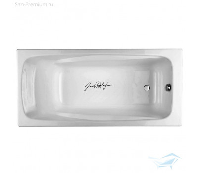 Ванна чугунная 170х80 Jacob Delafon Repos E2918-S-00 без отверстий для ручек без антискользящего покрытия белая