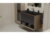 Тумба под раковину Jorno Tossony 90 Toss.01.90/P/DS-A/JR Дуб Самдал/Антрацит