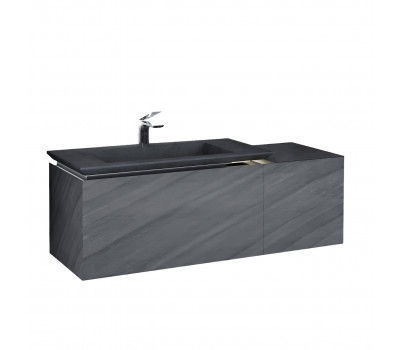 Тумба под раковину JORNO Incline 140 Inc.01.140/P/Bet/JR цвет бетон
