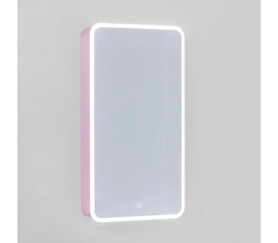 Зеркало-шкаф Pastel 46 с подсветкой Jorno Pas.03.46/PI розовый иней 