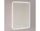 Зеркало-шкаф Pastel 60 с подсветкой Jorno Pas.03.60/PI розовый иней 