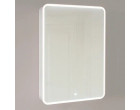 Зеркало-шкаф Pastel 60 с подсветкой Jorno Pas.03.60/W белый жемчуг 