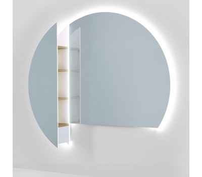 Зеркало с пеналом  Solis,  с подсветкой  и бесконтактным включателем Jorno Sol.02.141/W  
