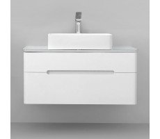 Тумба под раковину подвесная Jorno Bosko 100 Bos.01.100/P/W Тумба под раковину подвесная Jorno Bosko 100 Bos.01.100/P/W